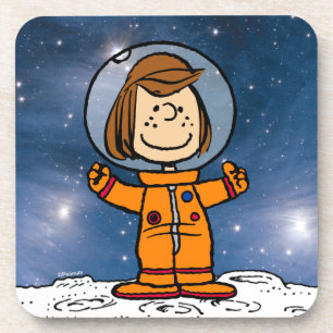 RUIMTE   Peppermint Patty Astronaut Bier Onderzetter