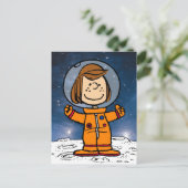 RUIMTE | Peppermint Patty Astronaut Briefkaart (Staand voorkant)