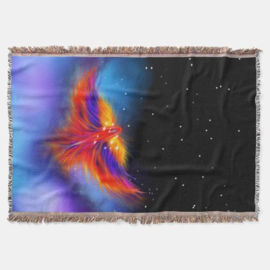 Ruimte Phoenix Nevel Deken (Voorkant)