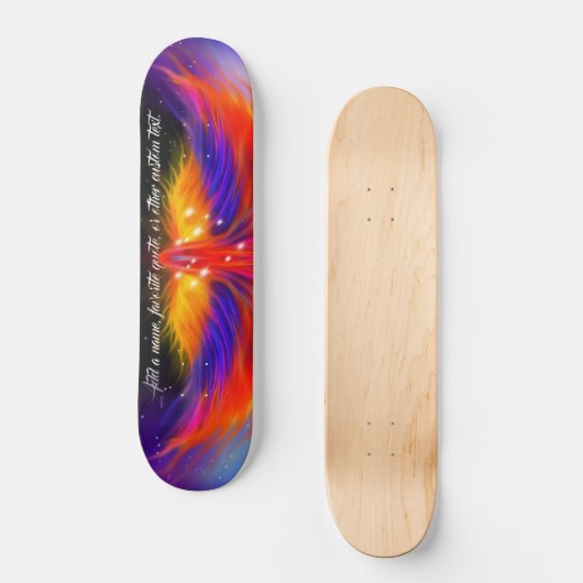 Ruimte Phoenix Wspanwijdte met Uw Citaat Persoonlijk Skateboard (Voorkant)