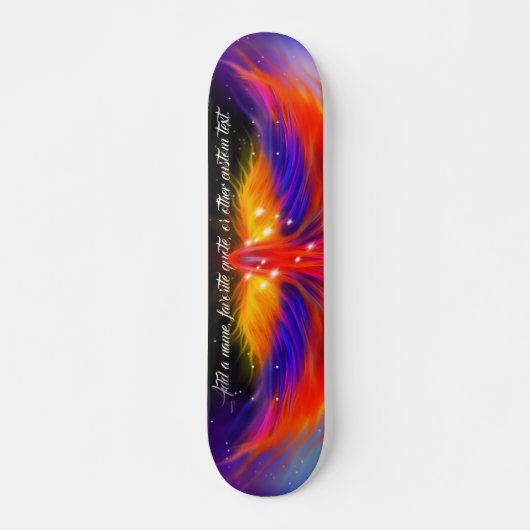 Ruimte Phoenix Wspanwijdte met Uw Citaat Persoonlijk Skateboard (Voorkant)