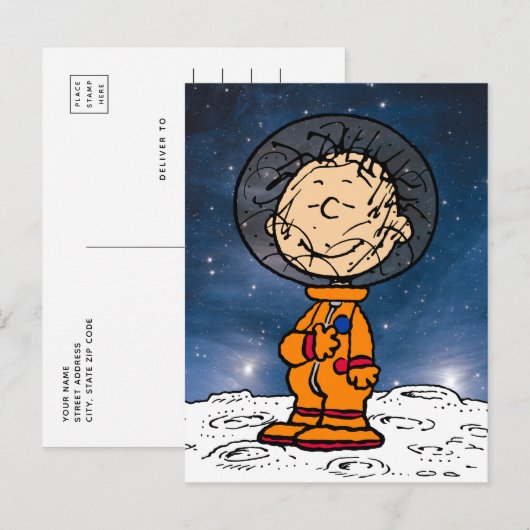 RUIMTE | Pigpen Astronaut Briefkaart (Voorkant / Achterkant)