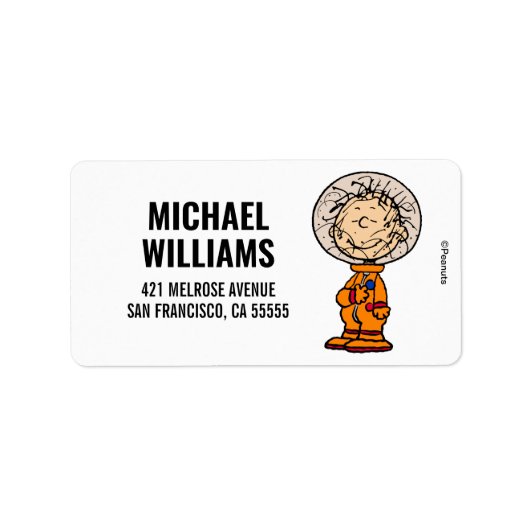 RUIMTE | Pigpen Astronaut Etiket (Voorkant)