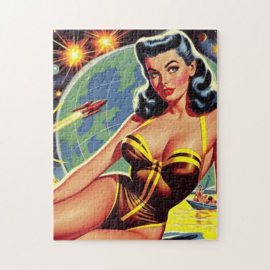 ruimte Pin-up Legpuzzel (Verticaal)