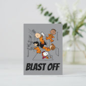 RUIMTE | Pinda's in de ruimte Briefkaart (Staand voorkant)