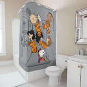 RUIMTE | Pinda's in de ruimte Douchegordijn (In situ)