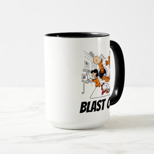 RUIMTE | Pinda's in de ruimte Mok (Voorkant rechts)