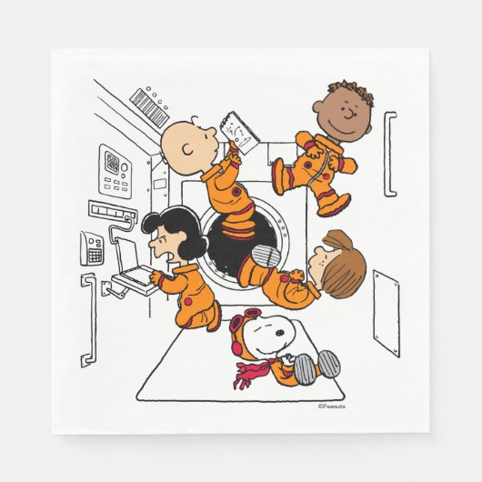 RUIMTE | Pinda's in de ruimte Servet (Voorkant)