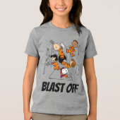 RUIMTE | Pinda's in de ruimte Tri-Blend Shirt (Voorkant)