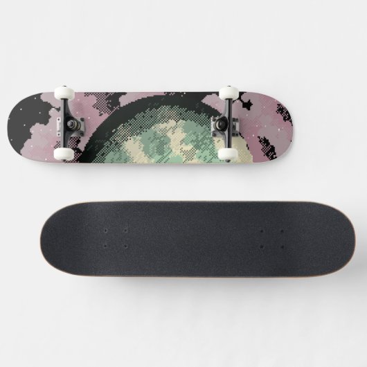 Ruimte Pixel Art. Persoonlijk Skateboard (Horizontaal)