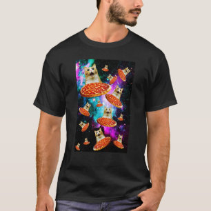 Ruimte Pizza Kat Astronaut Kitten Sarcastisch Eten T-shirt