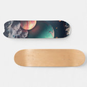 Ruimte & Planeet Skateboard Design (Horizontaal)