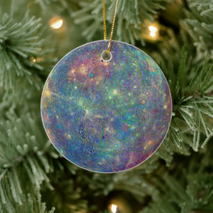 Ruimte/planeet/sterrenstelsel Keramisch Ornament