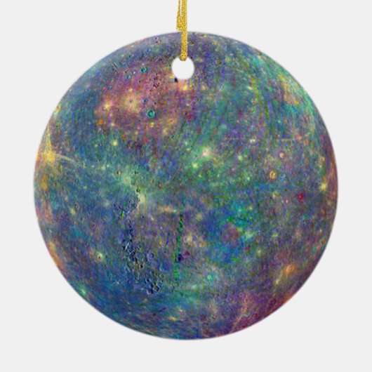 Ruimte/planeet/sterrenstelsel Keramisch Ornament (Achterkant)