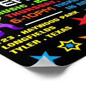 Ruimte, Planetarium-evenement Adverteren Poster (Hoek)