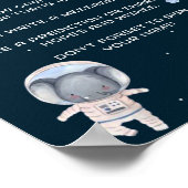 Ruimte: Planeten en Astronauten Tijdcapsule Poster (Hoek)