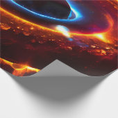 Ruimte - Planeten - sterren - Melkweg Cadeaupapier (Hoek)