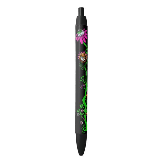 Ruimte Prinses Alien Bloemige Pen (Zwart) (Voorkant Verticaal)