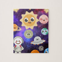 ruimte puzzeldoos voor kinderen