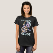 Ruimte Quote Kat Ruimtevaarder Astronaut T-shirt (Voorkant volledig)