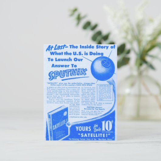 Ruimte Race Briefkaart (Staand voorkant)