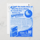 Ruimte Race Briefkaart (Voorkant / Achterkant)