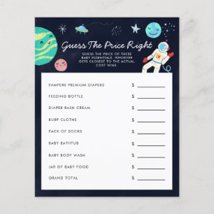 Ruimte raden de prijs-juiste Baby shower