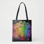 Ruimte-regenboog van de Canvas tas van de Faeröer (Voorkant)
