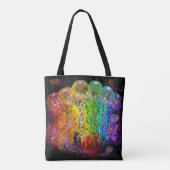 Ruimte-regenboog van de Canvas tas van de Faeröer (Achterkant)