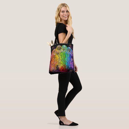 Ruimte-regenboog van de Canvas tas van de Faeröer (Op model)