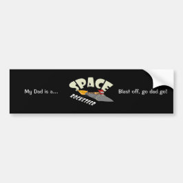 Ruimte reis van een rocketeer bumpersticker