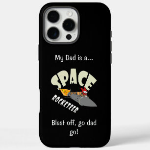 Ruimte reis van een rocketeer iPhone 16 pro max hoesje