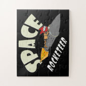 Ruimte reis van een rocketeer legpuzzel (Verticaal)