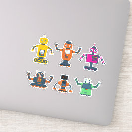 Ruimte Robots Vinyl Stickers