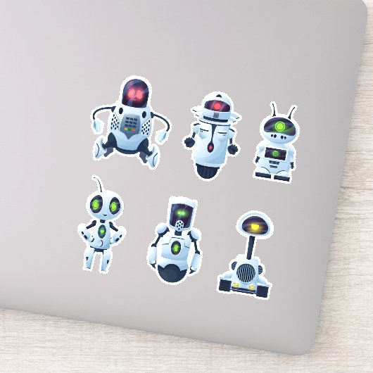 Ruimte Robots Vinyl Stickers (Detail)
