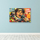 RUIMTE ROCK 2B CANVAS AFDRUK (Insitu (Houten vloer))