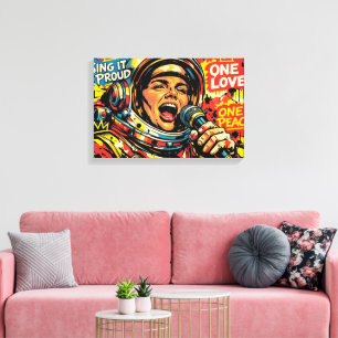 RUIMTE ROCK 2B CANVAS AFDRUK