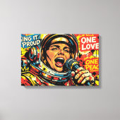 RUIMTE ROCK 2B CANVAS AFDRUK (Voorkant)
