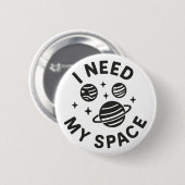 Ruimte Ronde Button 5,7 Cm (Voorkant /achterkant)
