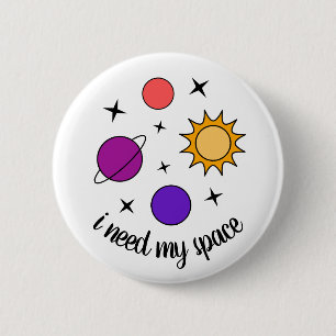 Ruimte Ronde Button 5,7 Cm