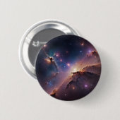 Ruimte Ronde Button 5,7 Cm (Voorkant /achterkant)