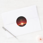 Ruimte Ronde Sticker (Envelop)
