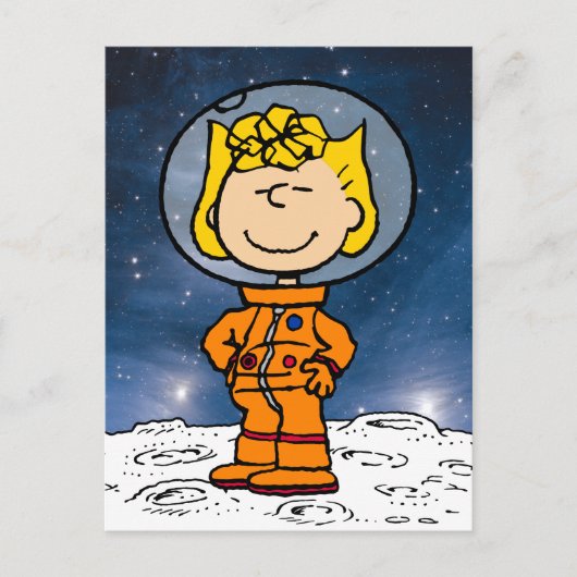 RUIMTE | Sally Astronaut Briefkaart (Voorkant)