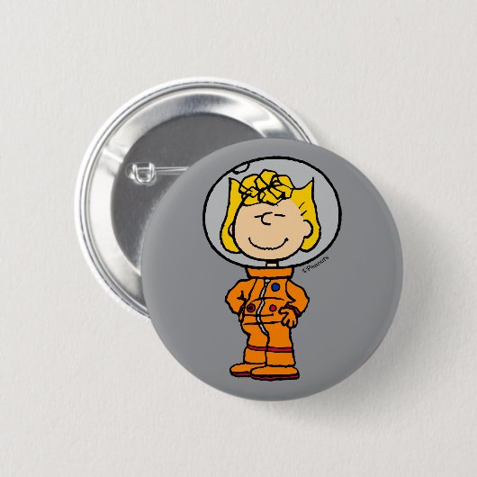 RUIMTE | Sally Astronaut Ronde Button 5,7 Cm (Voorkant /achterkant)