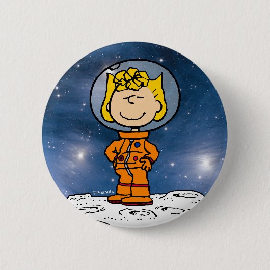 RUIMTE | Sally Astronaut Ronde Button 5,7 Cm (Voorkant)