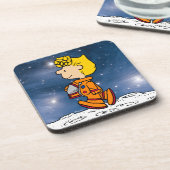 RUIMTE | Sally Brown Astronaut Bier Onderzetter (Linkerzijde)