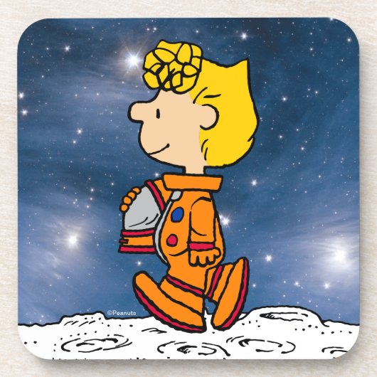 RUIMTE | Sally Brown Astronaut Bier Onderzetter (Voorkant)