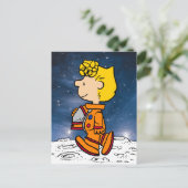 RUIMTE | Sally Brown Astronaut Briefkaart (Staand voorkant)