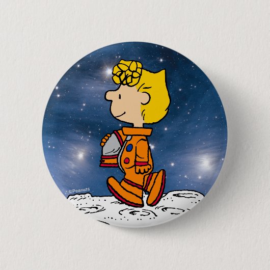 RUIMTE | Sally Brown Astronaut Ronde Button 5,7 Cm (Voorkant)