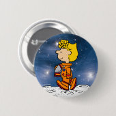 RUIMTE | Sally Brown Astronaut Ronde Button 5,7 Cm (Voorkant /achterkant)